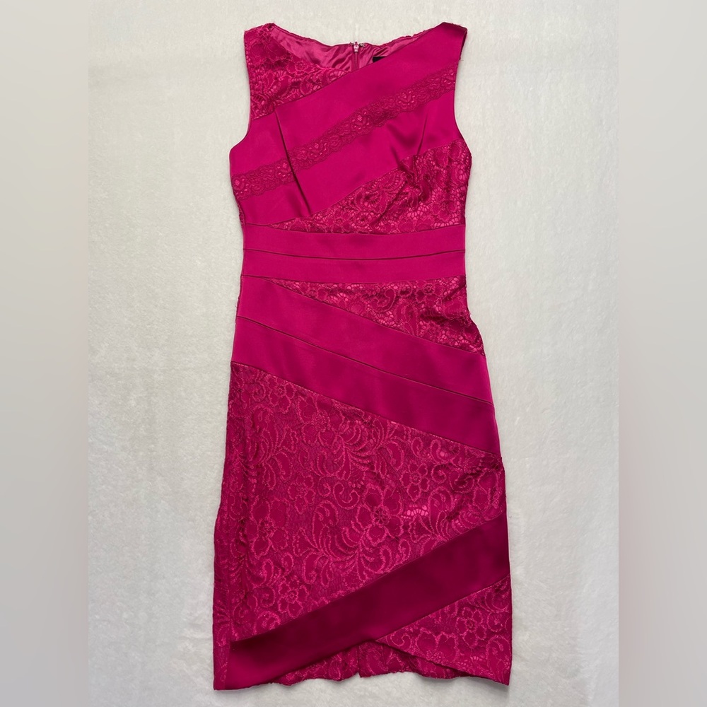 Cocktail And Party Dress, Elegant, Fuchsia Pink.